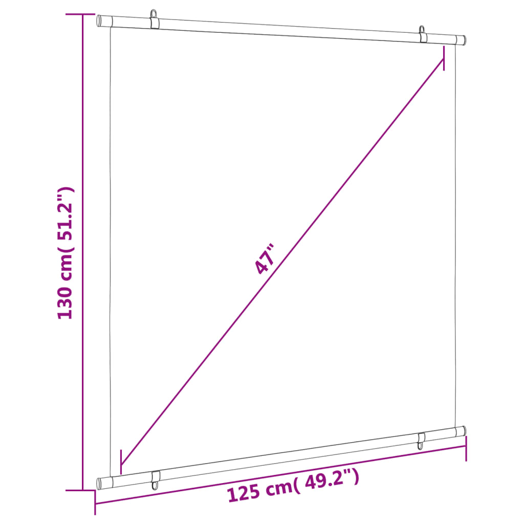 Écran de projection 1:1 81''