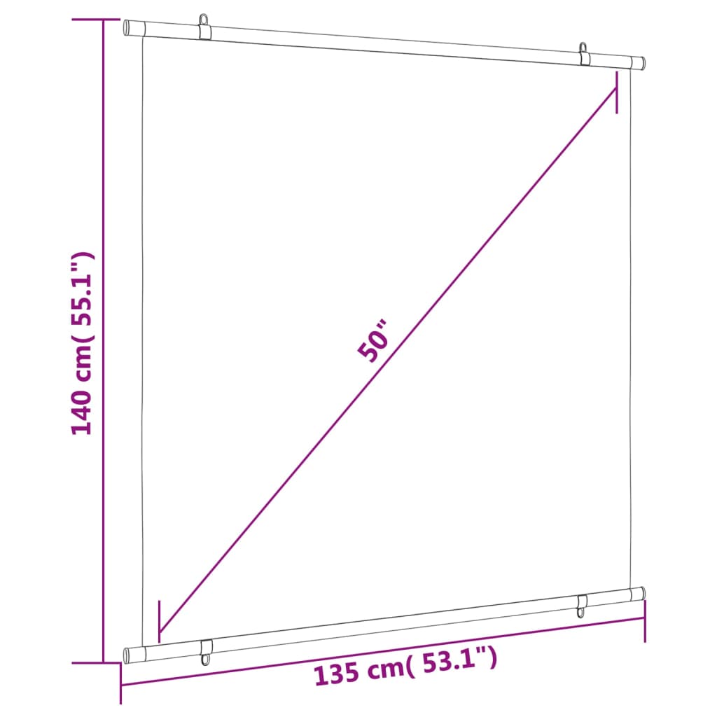 Écran de projection 1:1 81''