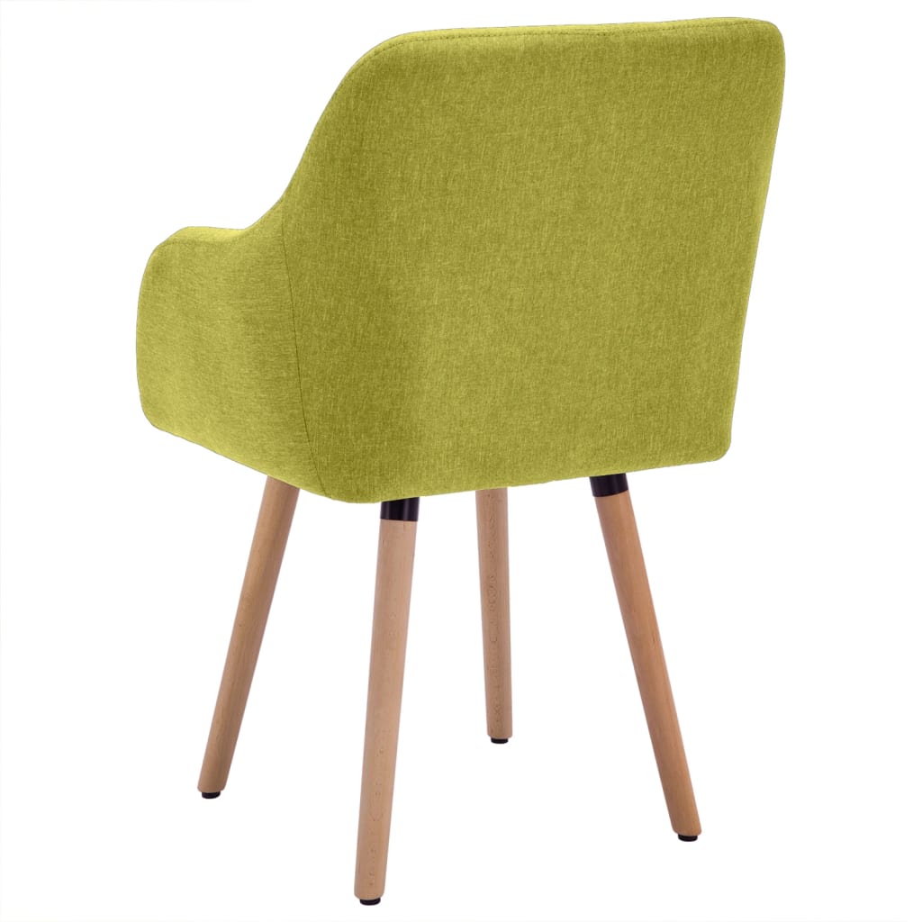 Eetkamerstoelen 2 st stof crèmekleurig