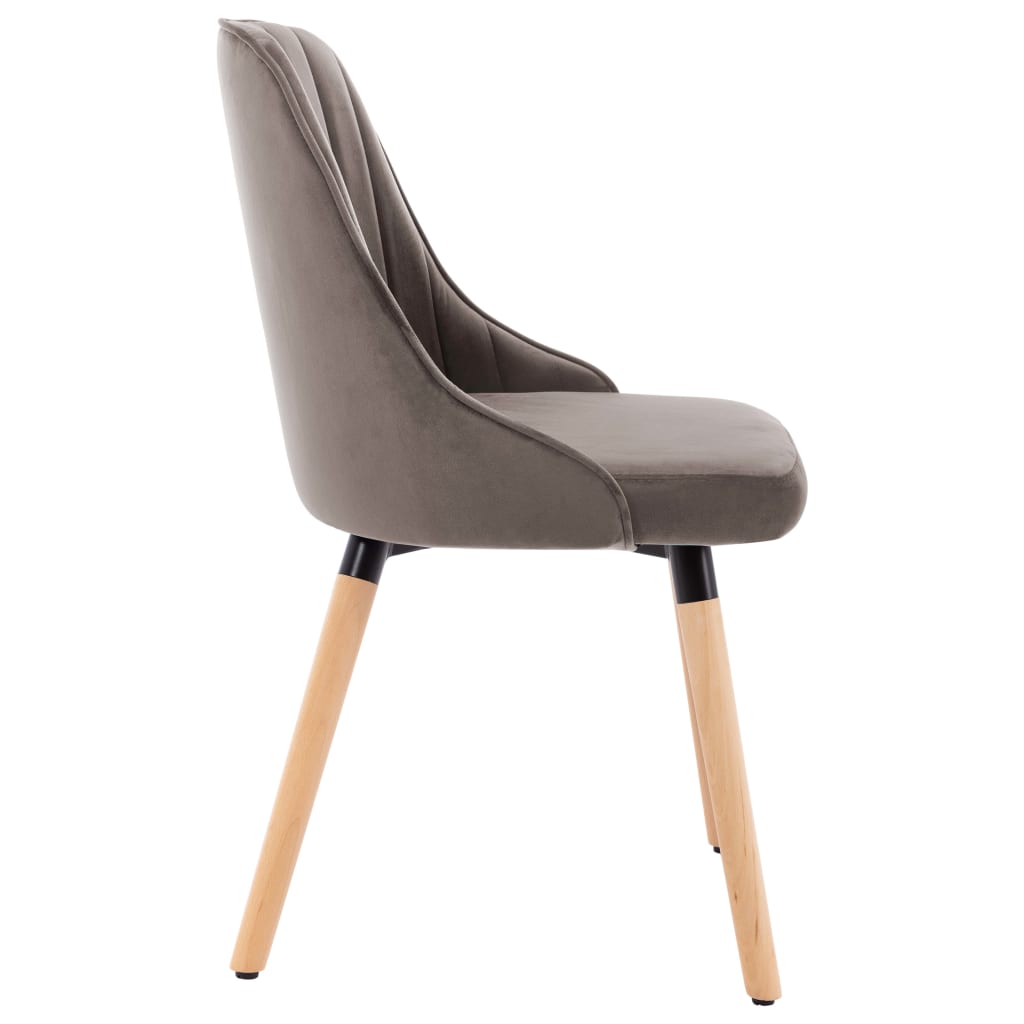 Eetkamerstoelen 2 st fluweel