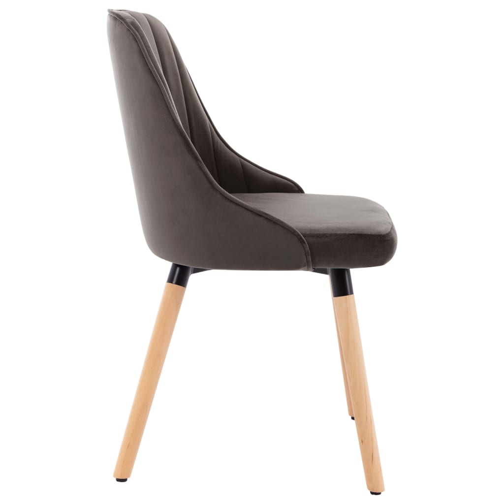 Eetkamerstoelen 2 st fluweel