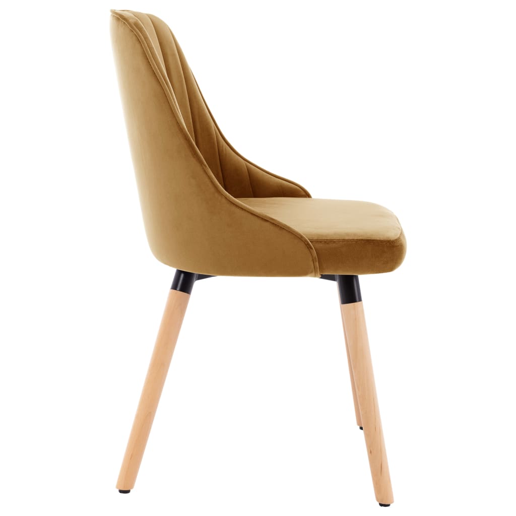 Eetkamerstoelen 2 st fluweel