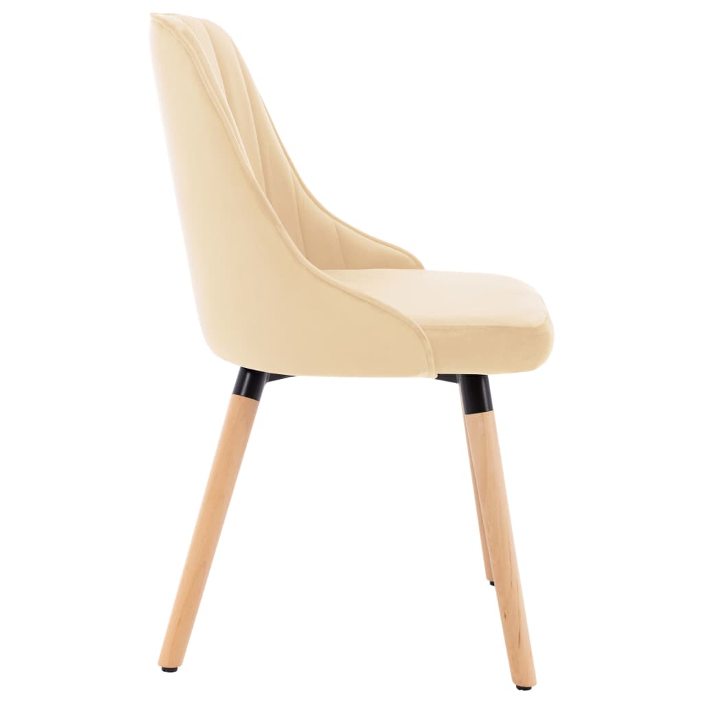 Eetkamerstoelen 2 st fluweel