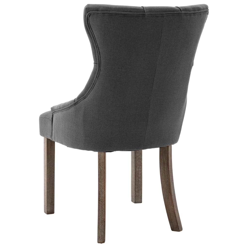 Eetkamerstoelen 6 st stof beige