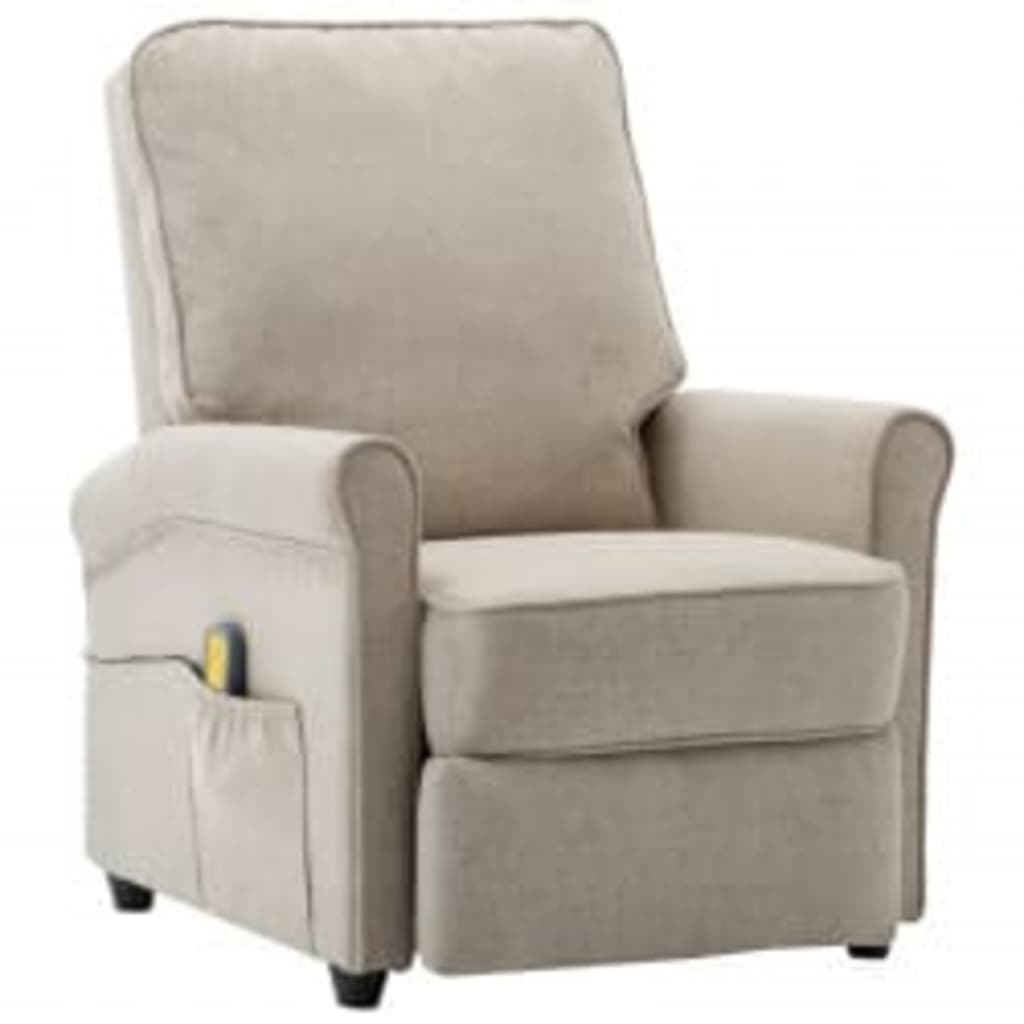 Fauteuil de massage tissu gris clair