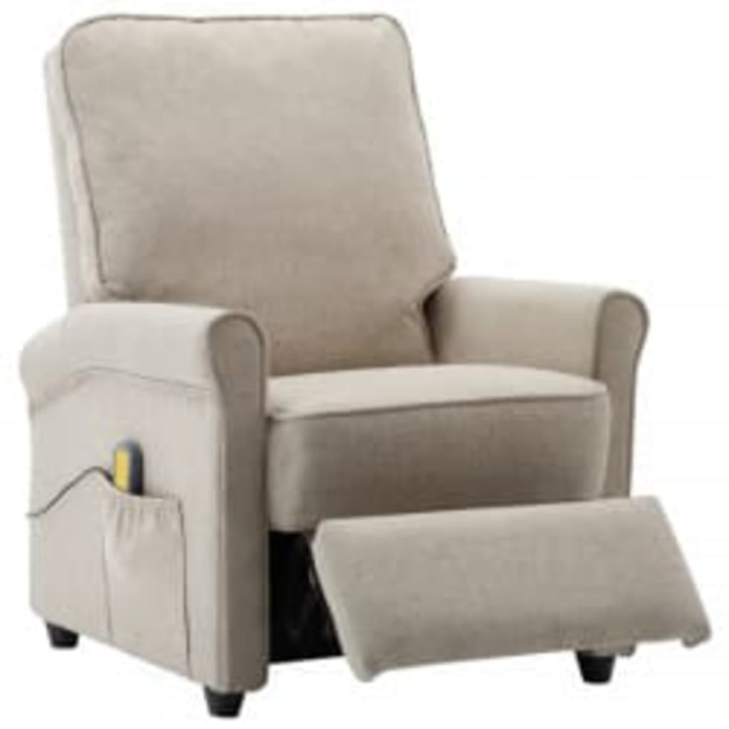 Fauteuil de massage tissu gris clair