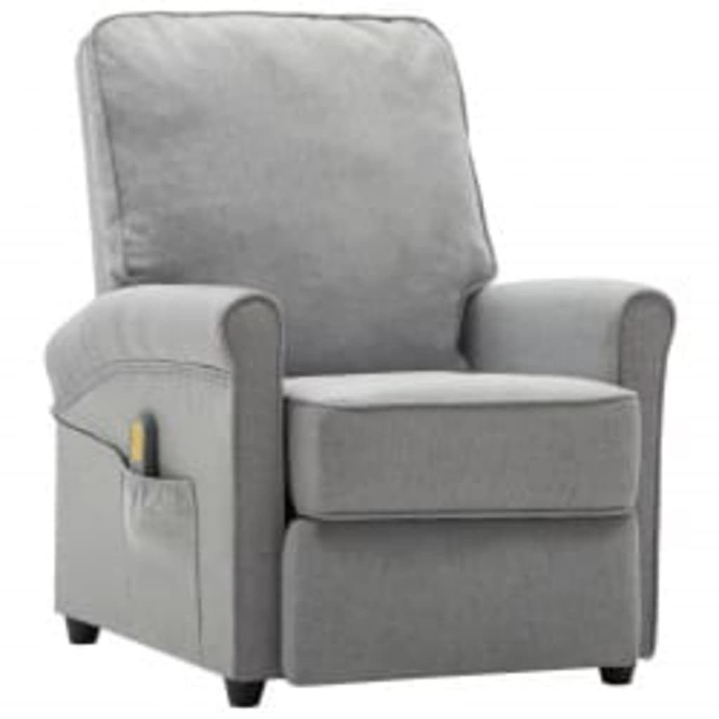 Fauteuil de massage tissu gris clair