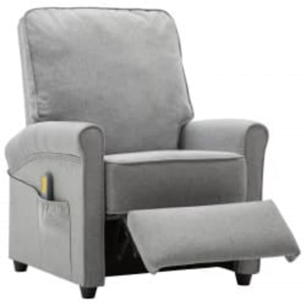 Fauteuil de massage tissu gris clair