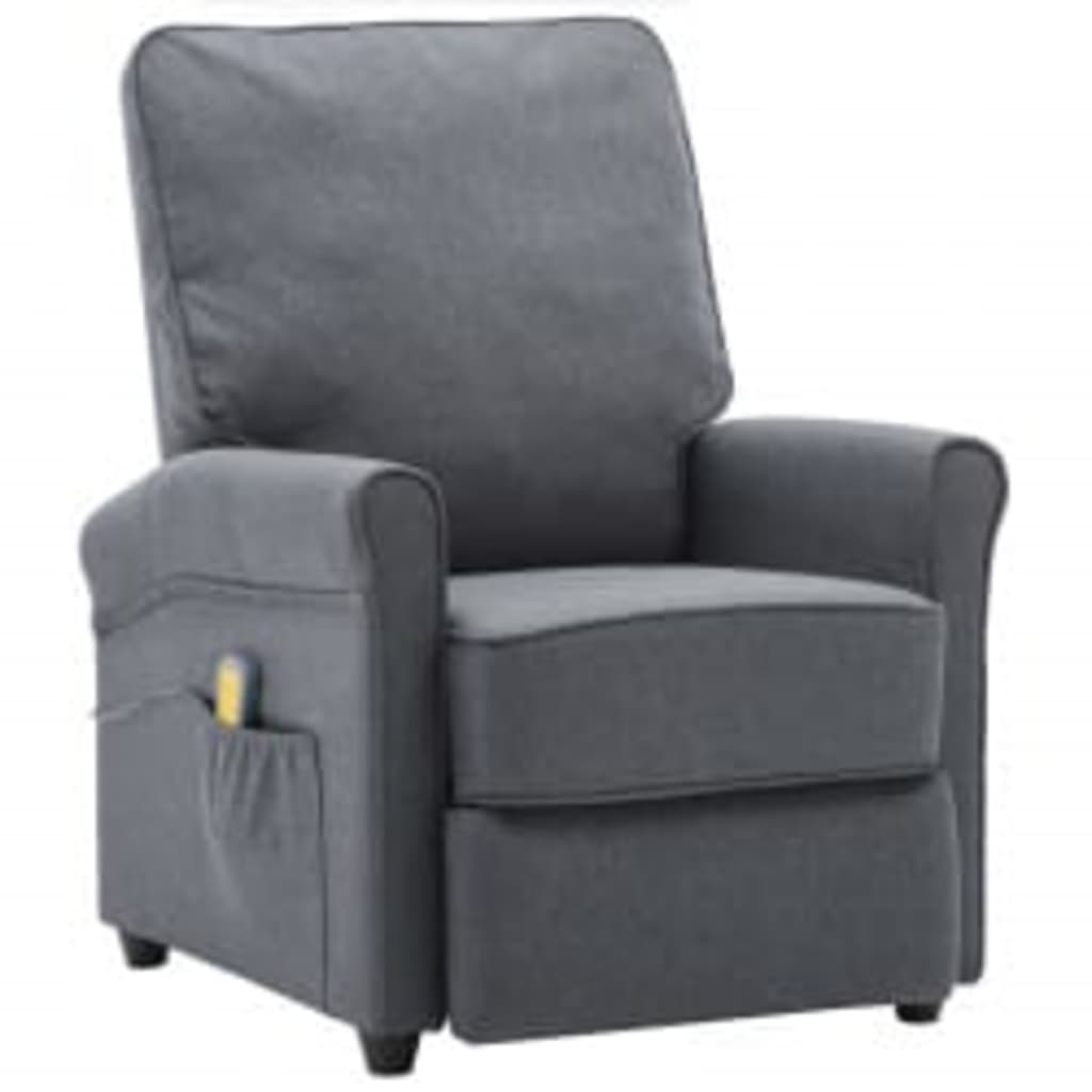 Fauteuil de massage tissu gris clair