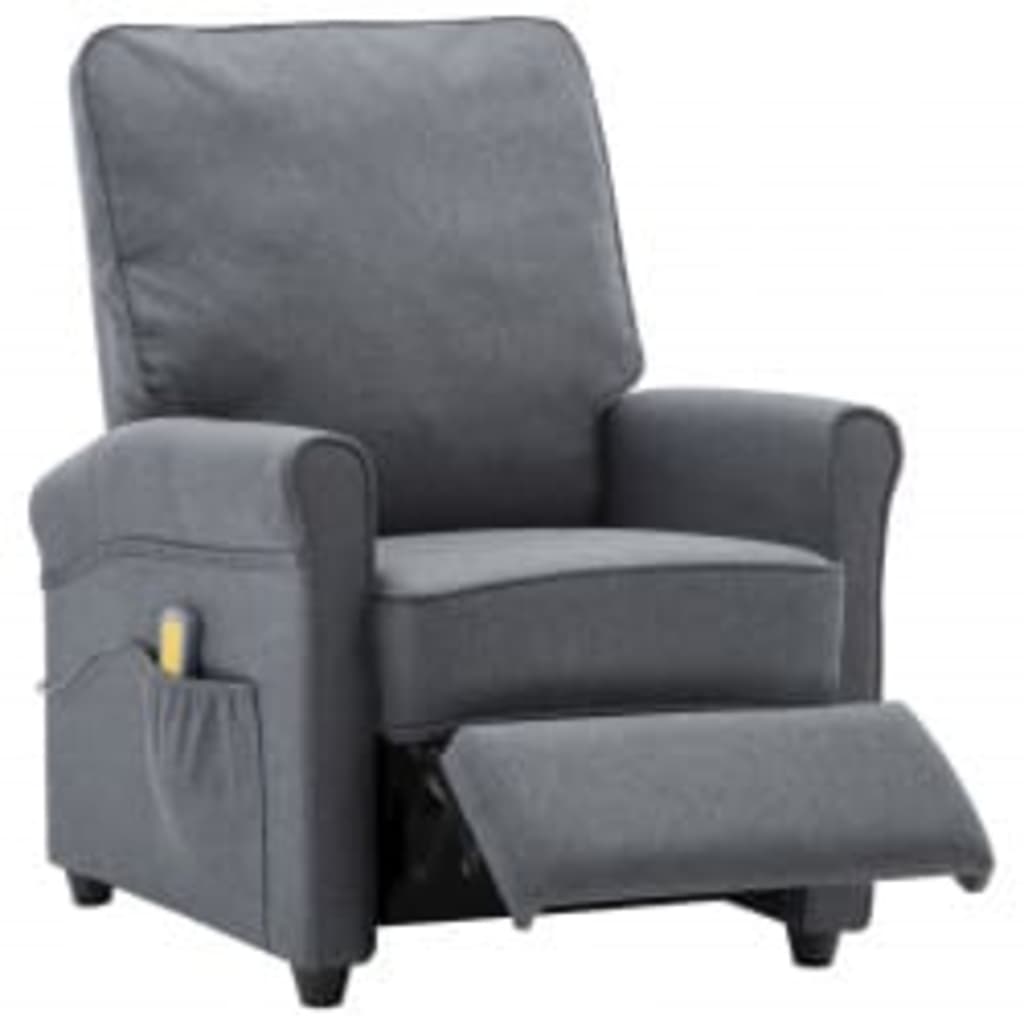 Fauteuil de massage tissu gris clair