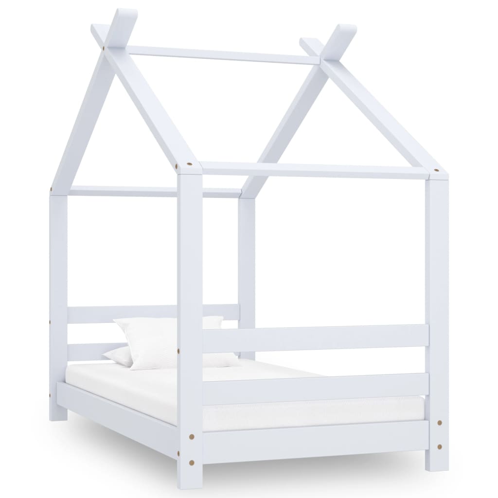 Kinderbedframe massief grenenhout 70x140 cm