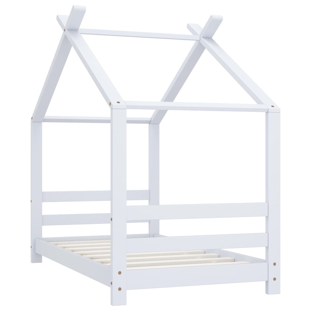 Kinderbedframe massief grenenhout 70x140 cm