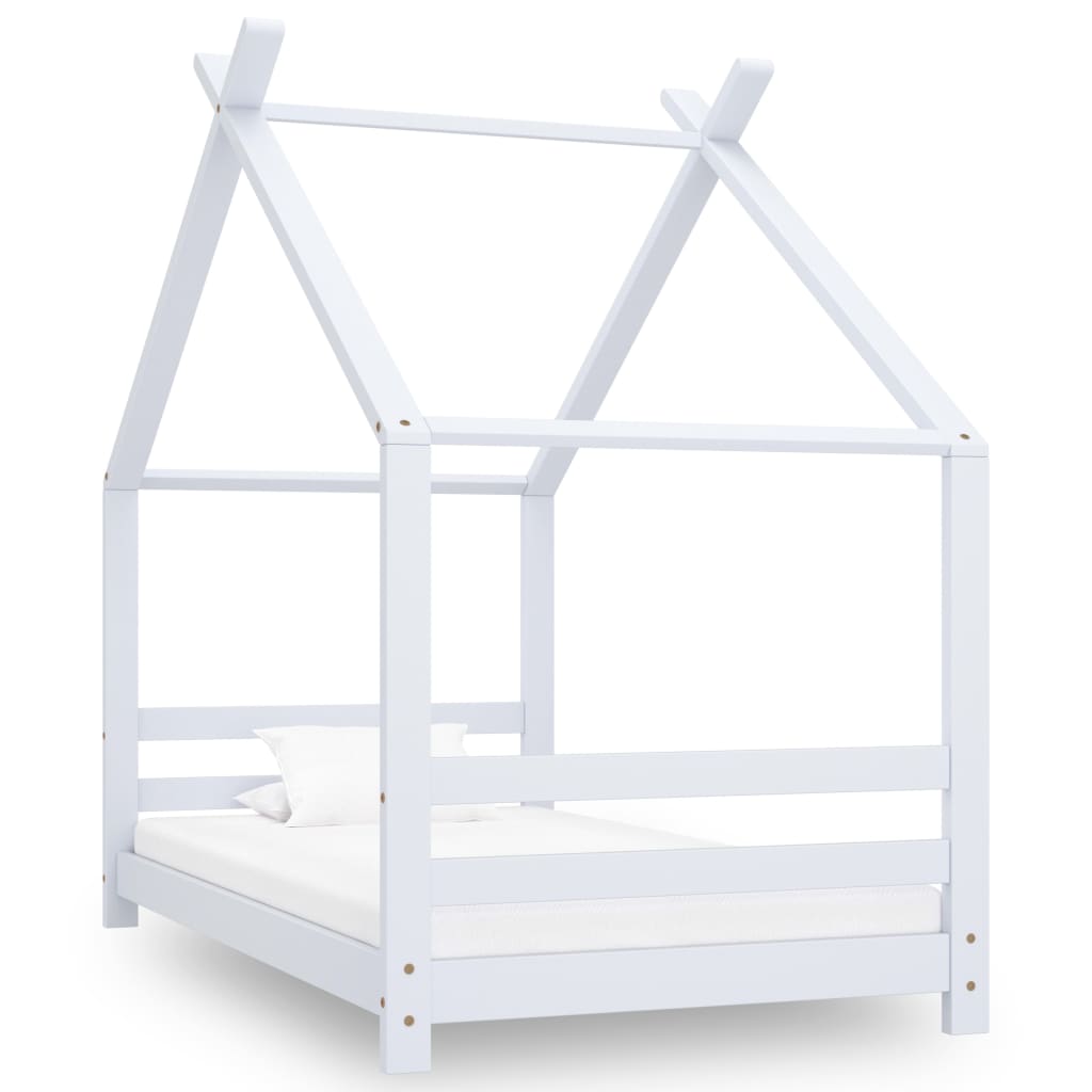 Kinderbedframe massief grenenhout 90x200 cm