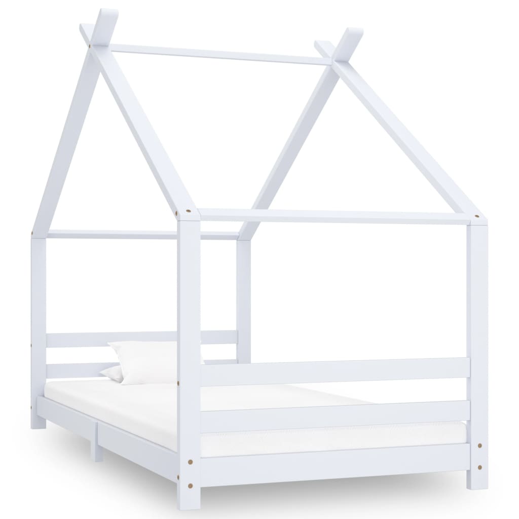 Kinderbedframe massief grenenhout 90x200 cm