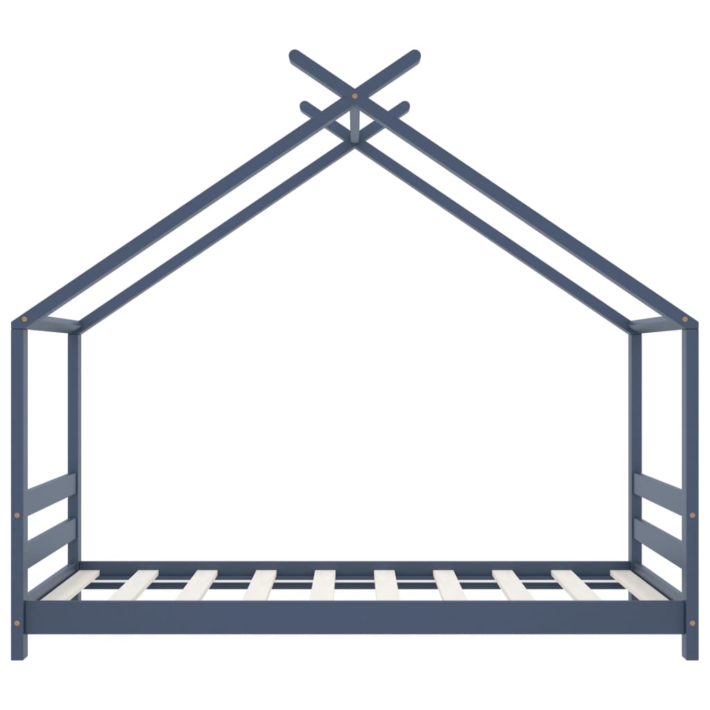 Kinderbedframe massief grenenhout 90x200 cm