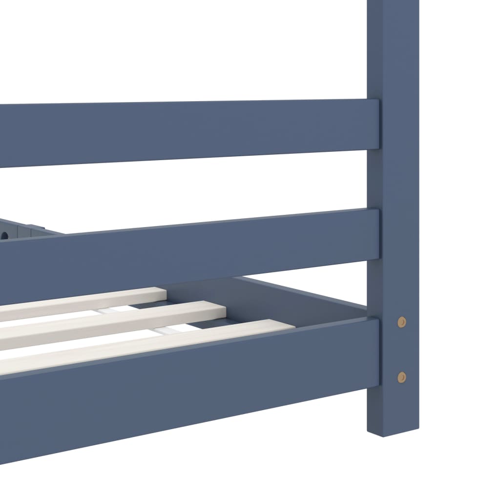 Kinderbedframe massief grenenhout 90x200 cm