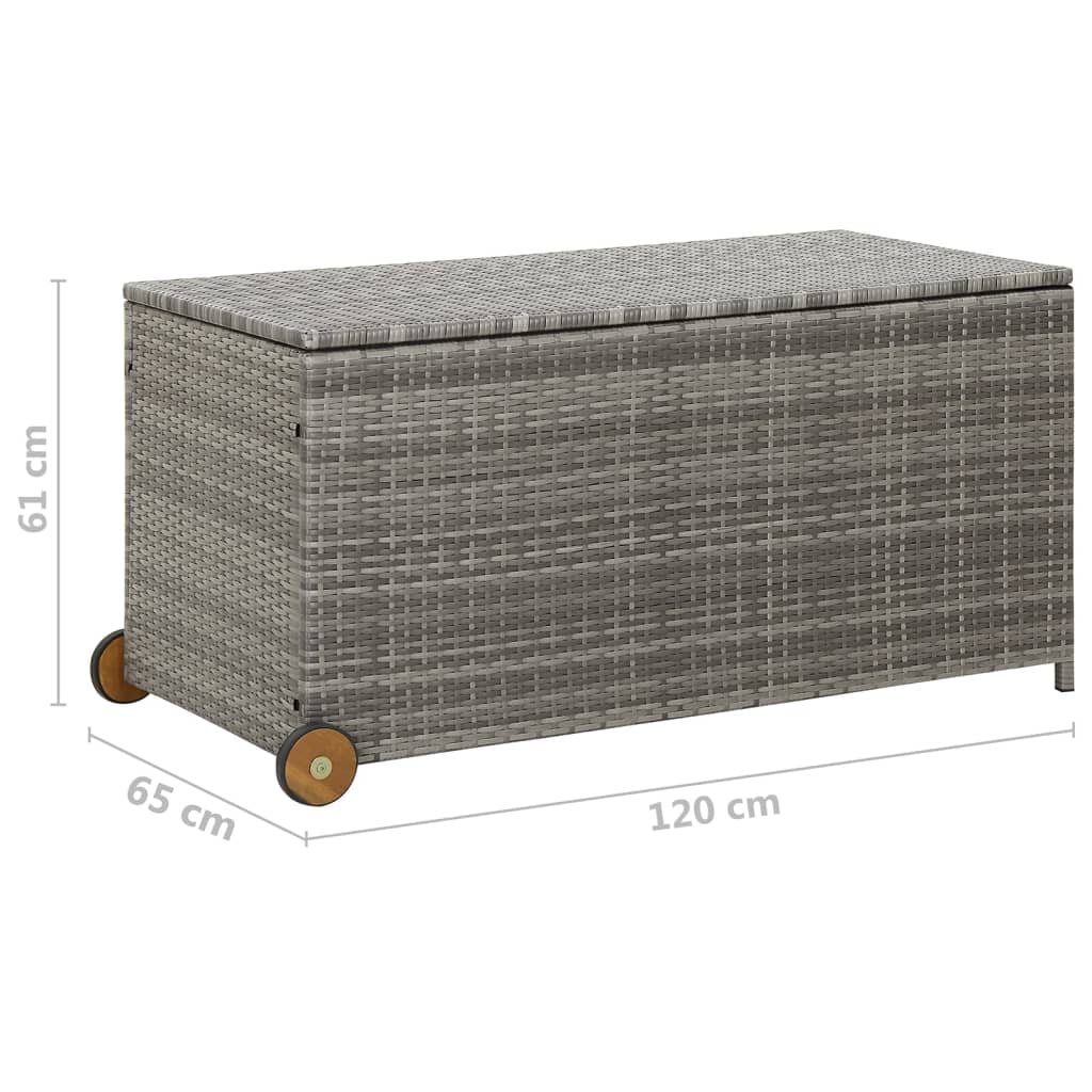 Tuinbox 120x65x61 cm poly rattan