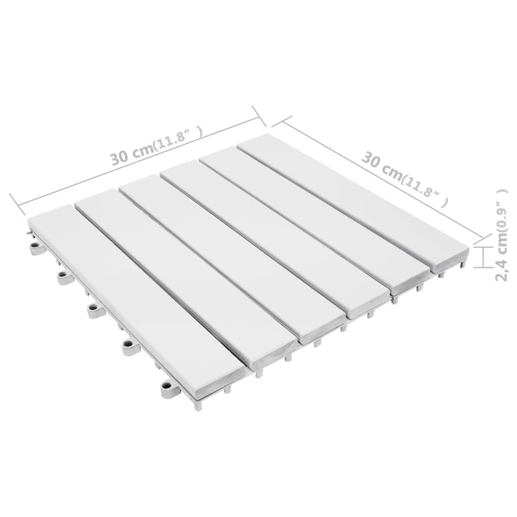 Terrastegels 30 x 30 cm Acacia set van 30