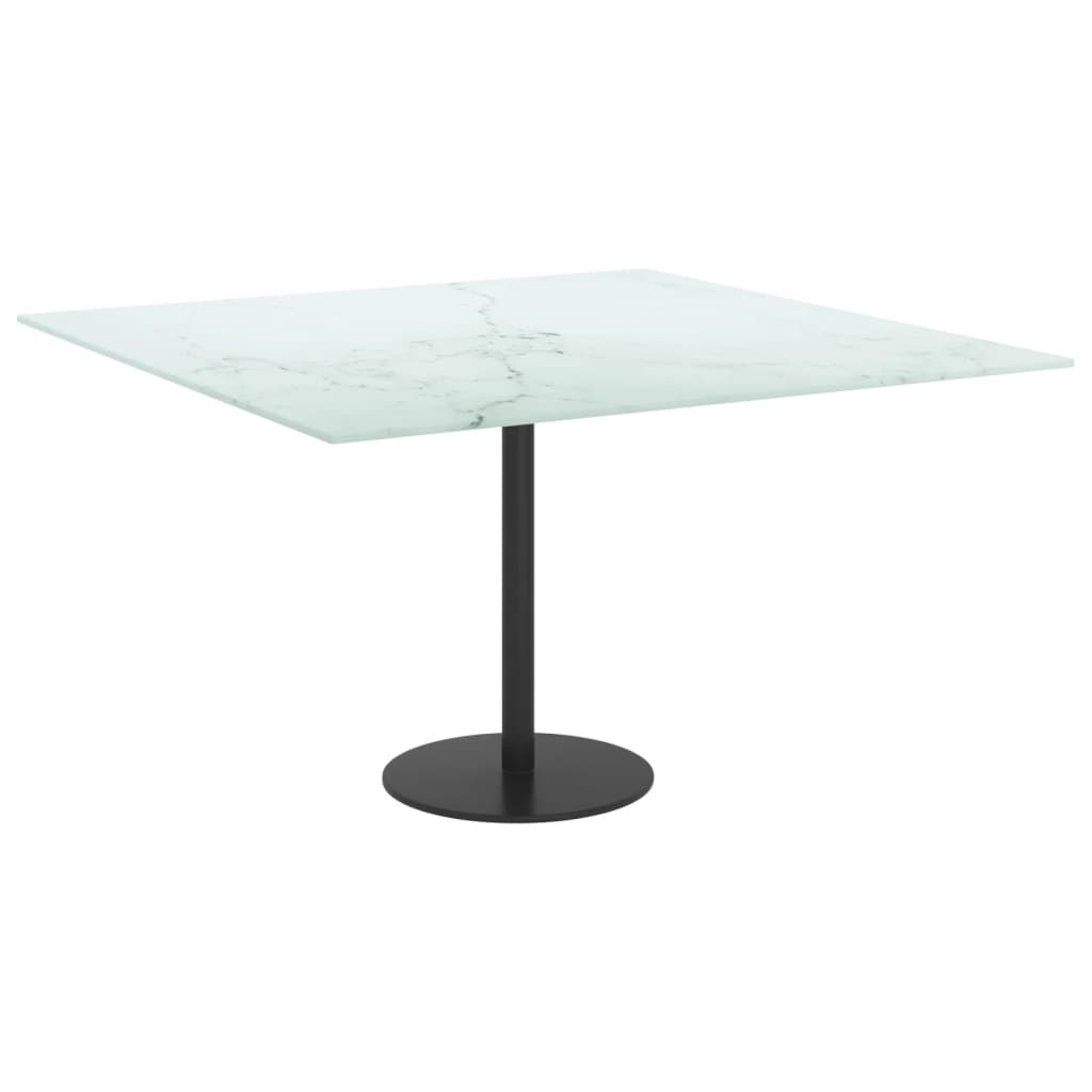 Plateau de table en verre trempé carré 800x800 mm