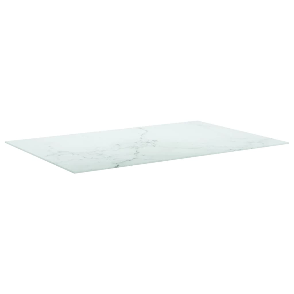 Tafelblad 60x60 cm 6 mm gehard glas met marmeren design