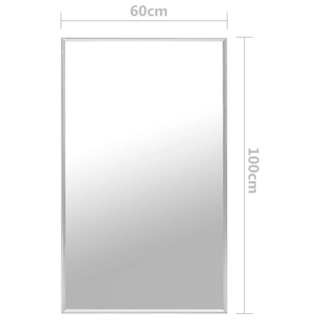 Miroir 100x60 cm blanc