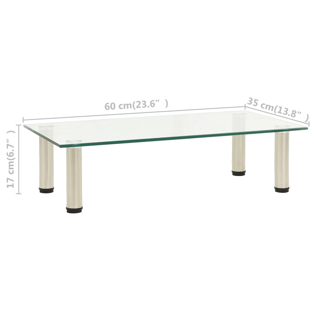 Tv-meubel 100x35x17 cm gehard glas