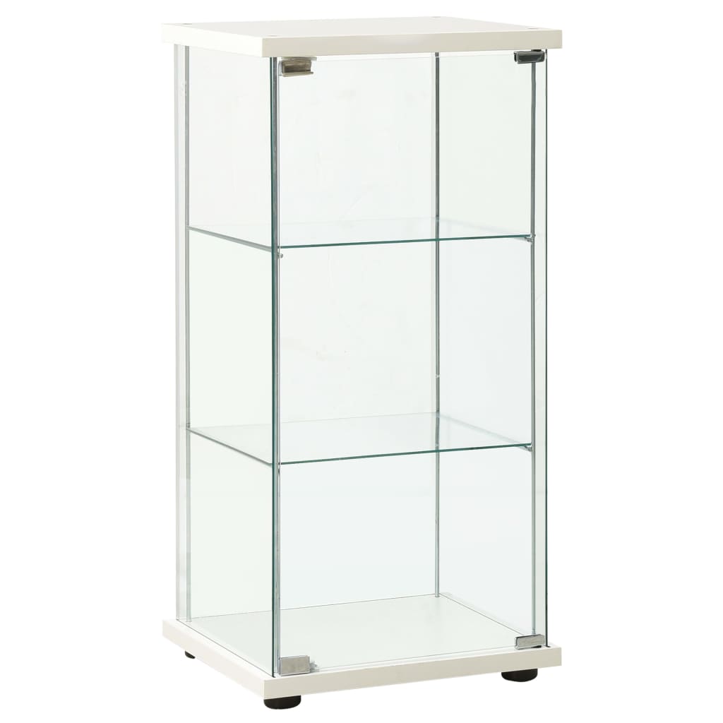 Vitrine en verre trempé blanc