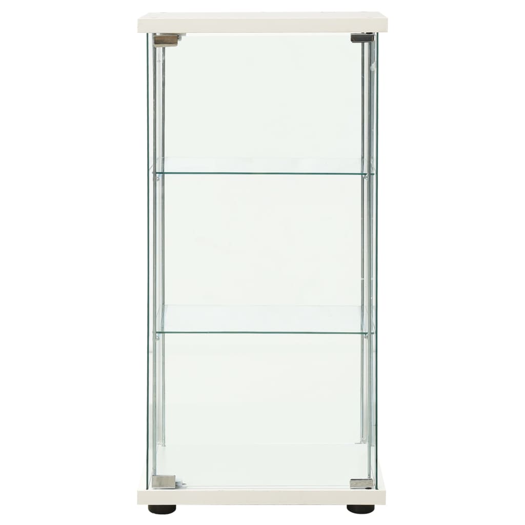 Vitrine en verre trempé blanc