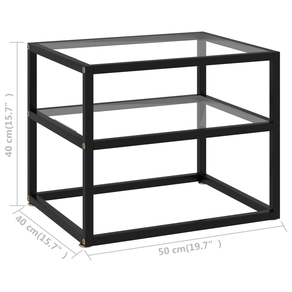 Wandtafel 50x40x40 cm gehard glas