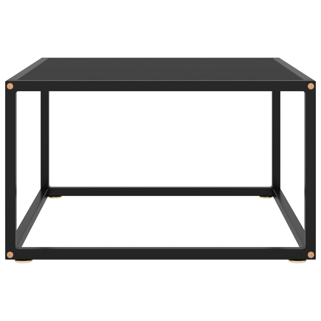 Salontafel met gehard glas 120x50x35 cm