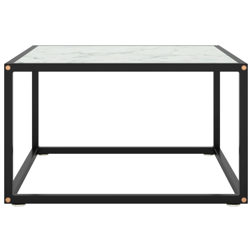 Salontafel met gehard glas 100x50x35 cm