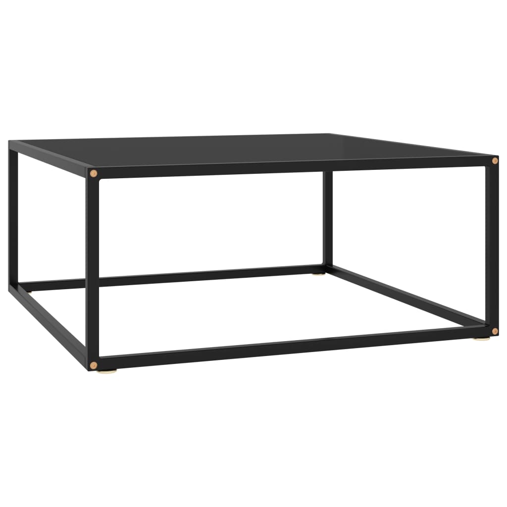 Salontafel met gehard glas 100x50x35 cm