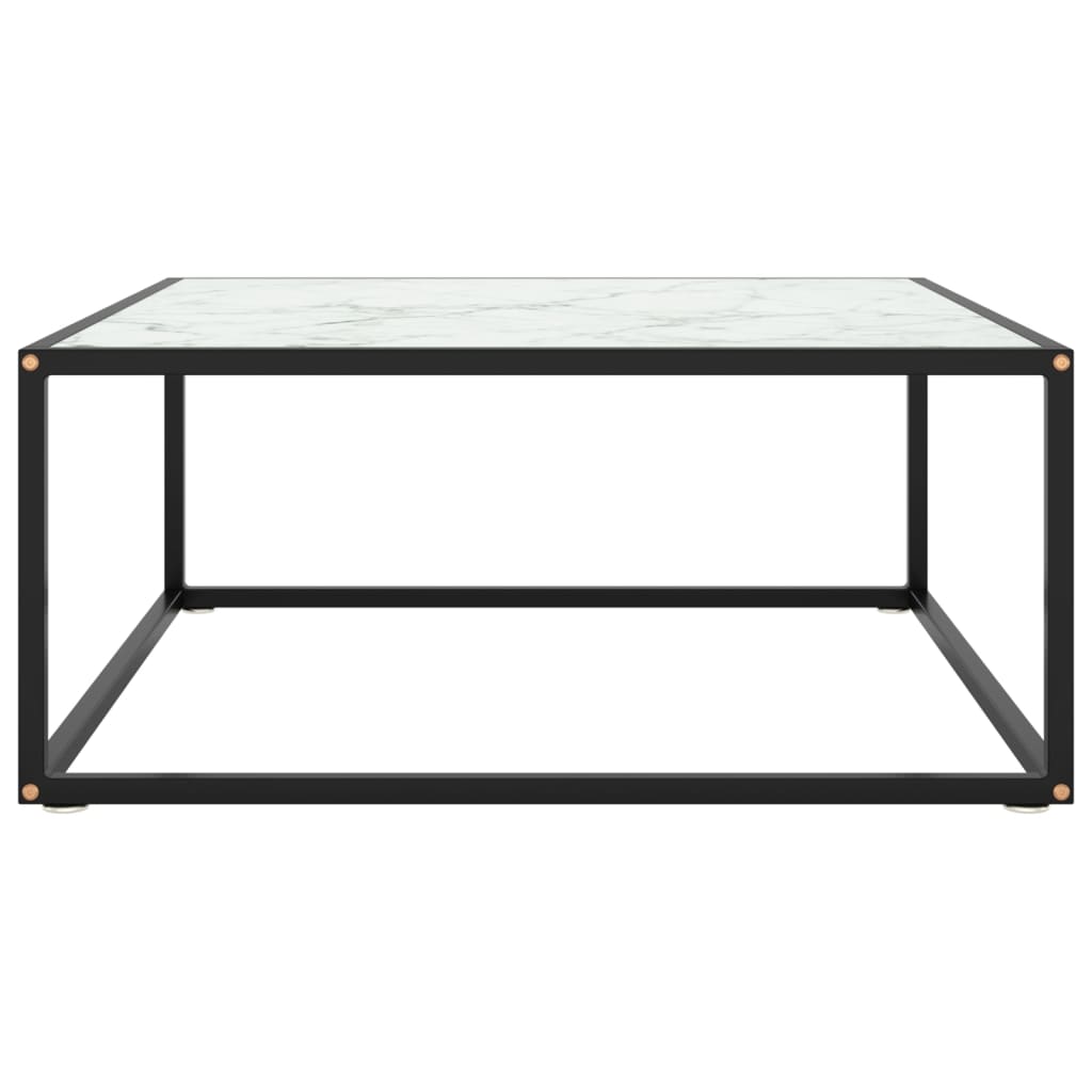 Salontafel met gehard glas 100x50x35 cm