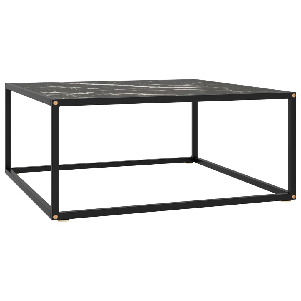 Salontafel met gehard glas 120x50x35 cm