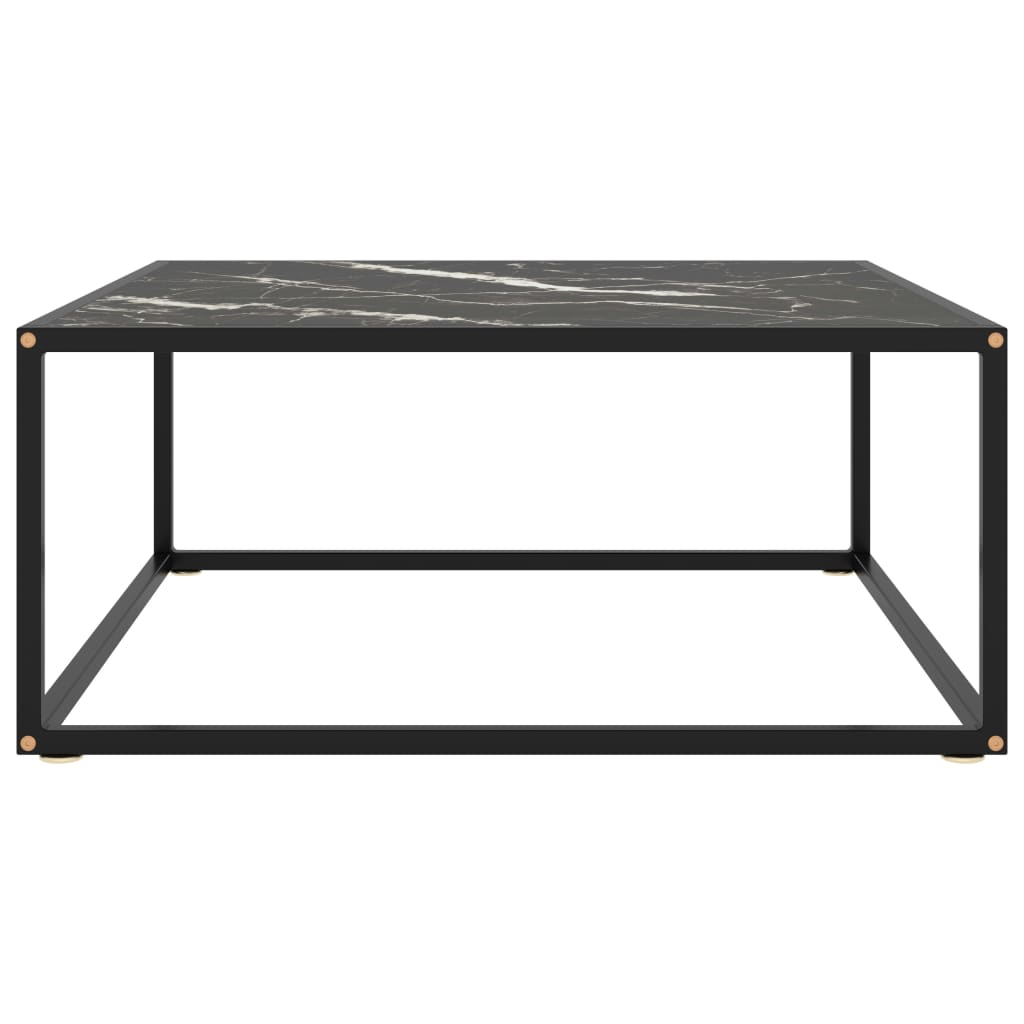 Salontafel met gehard glas 120x50x35 cm