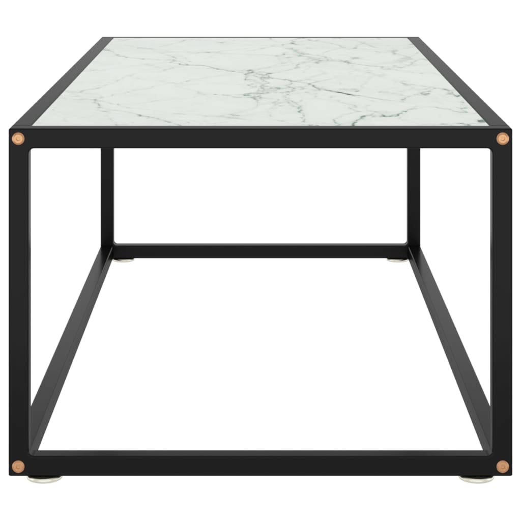 Salontafel met gehard glas 120x50x35 cm