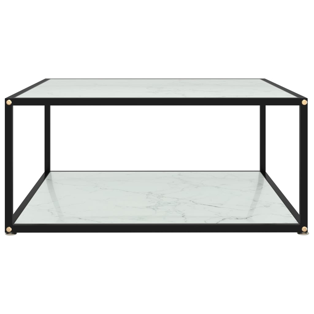 Salontafel 60x60x35 cm gehard glas transparant