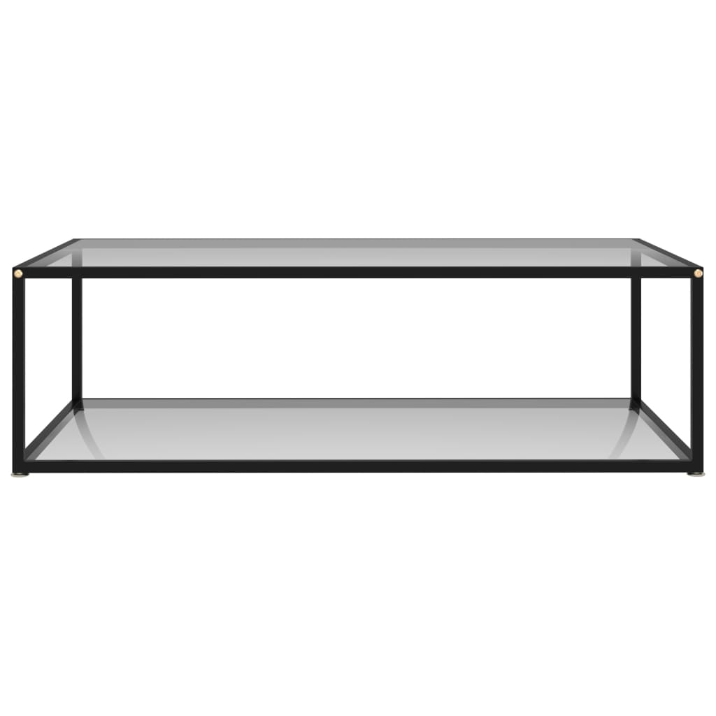 Salontafel 60x60x35 cm gehard glas transparant