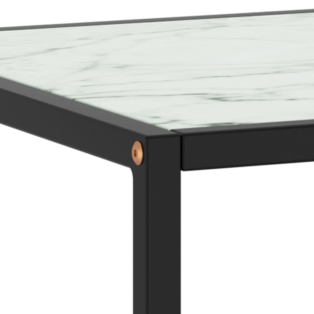 Salontafel met gehard glas 120x50x35 cm