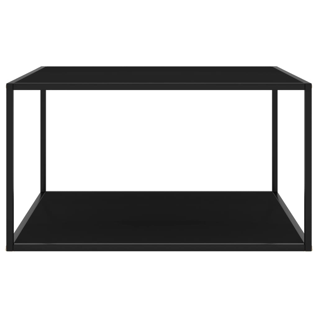 Salontafel met gehard glas 100x50x35 cm