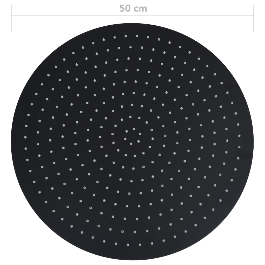 Regendouchekop roestvrij staal 50cm rond