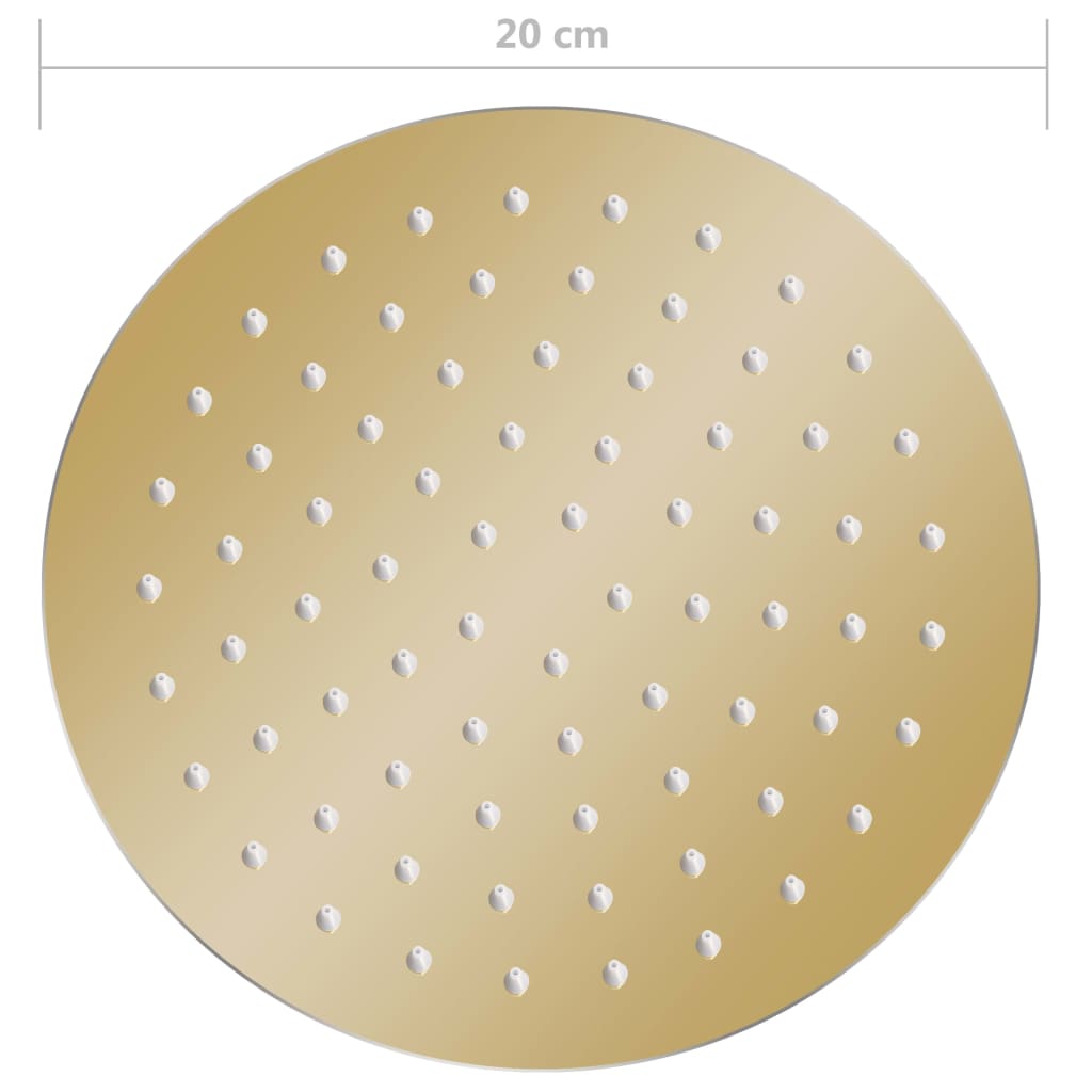 Regendouchekop roestvrij staal 50cm rond