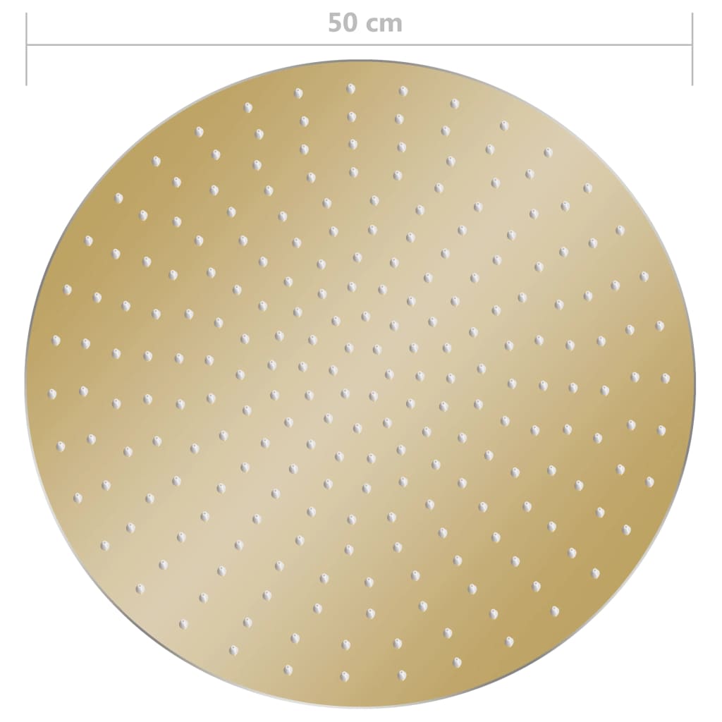 Regendouchekop roestvrij staal 50cm rond