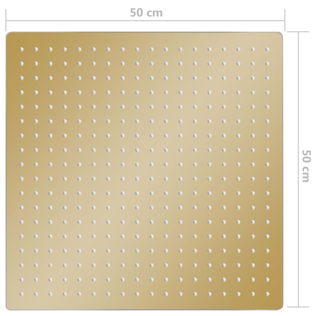 Regendouchekop roestvrij staal 50cm rond