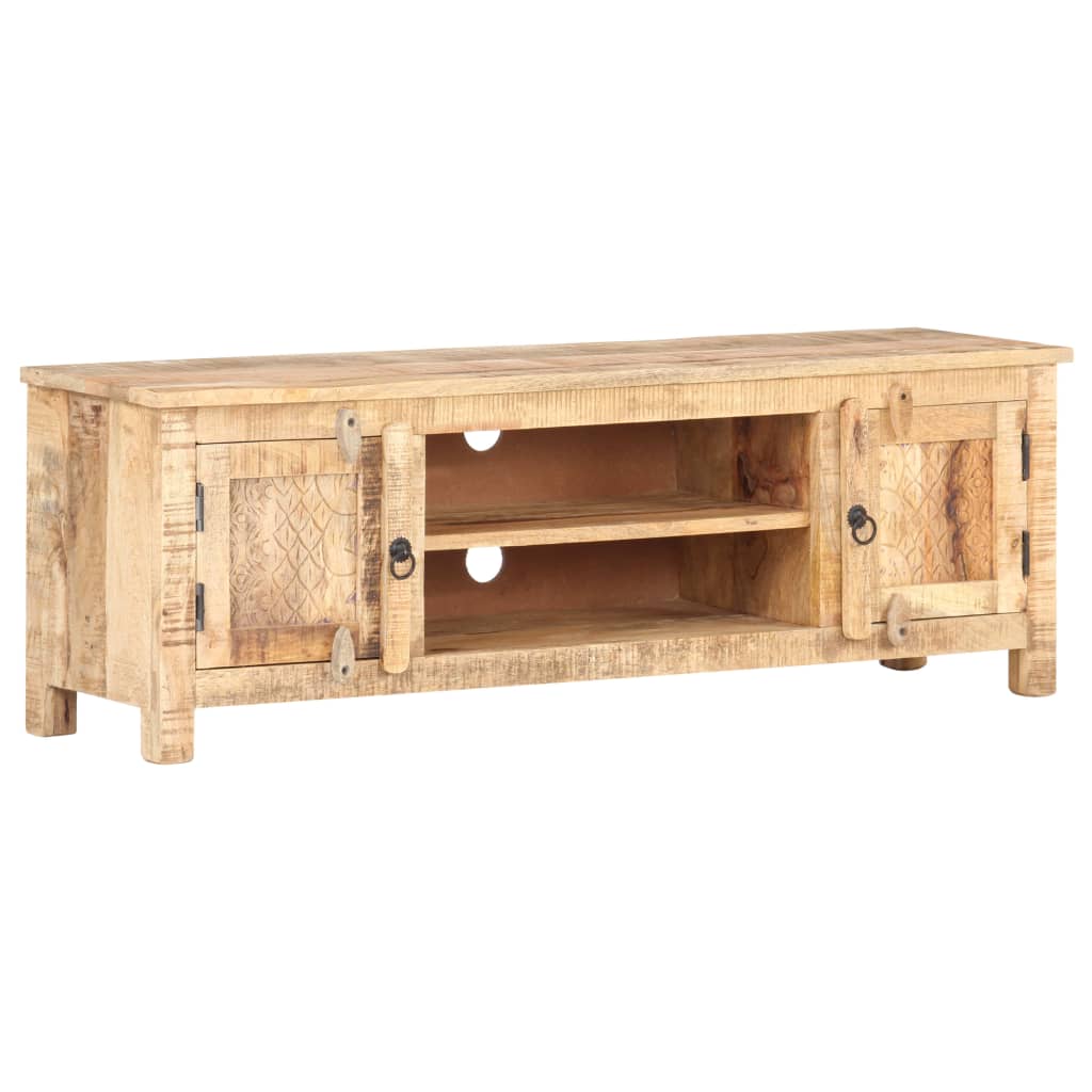 Tv-meubel 120x30x40 cm ruw mangohout