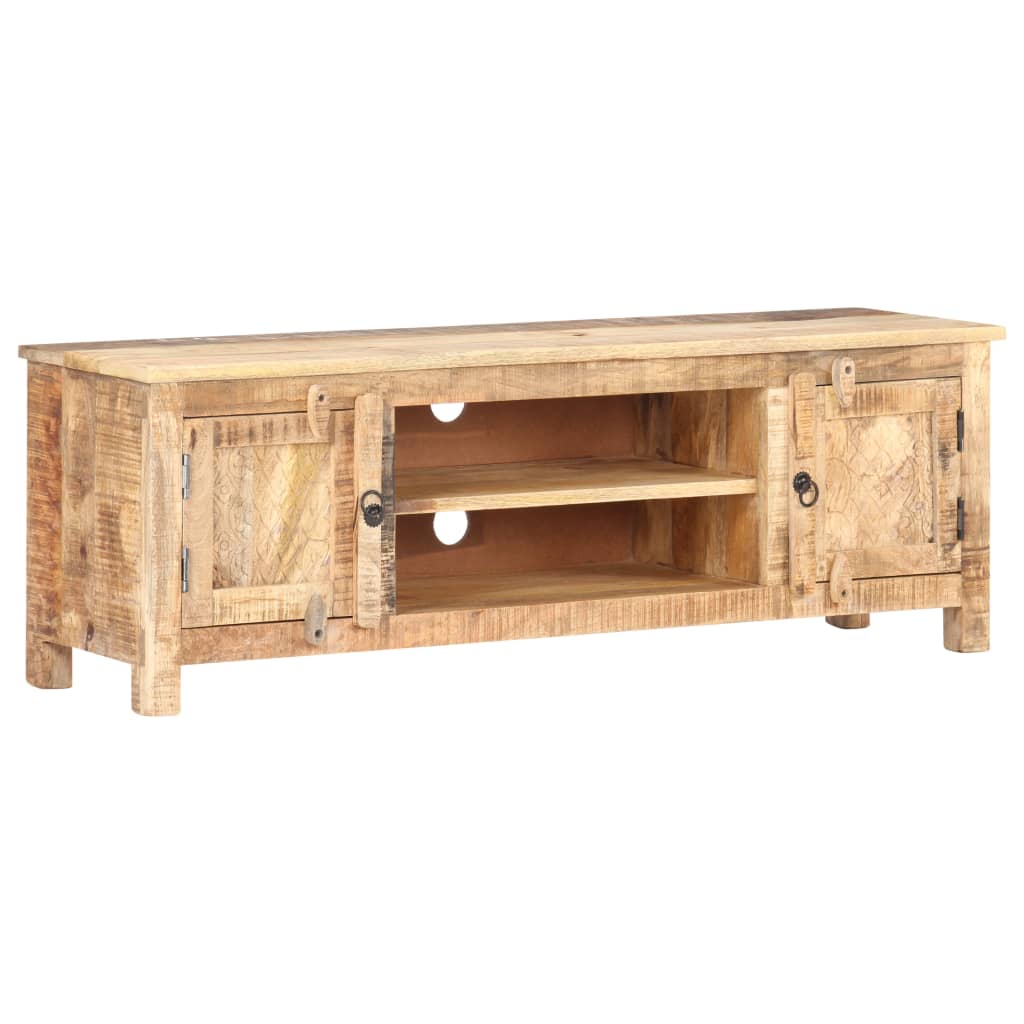 Tv-meubel 120x30x40 cm ruw mangohout