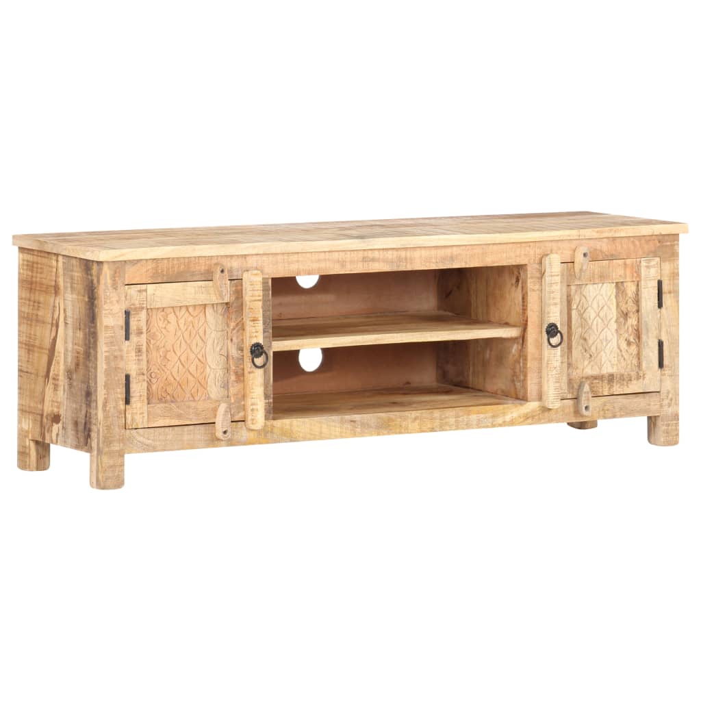 Tv-meubel 120x30x40 cm ruw mangohout