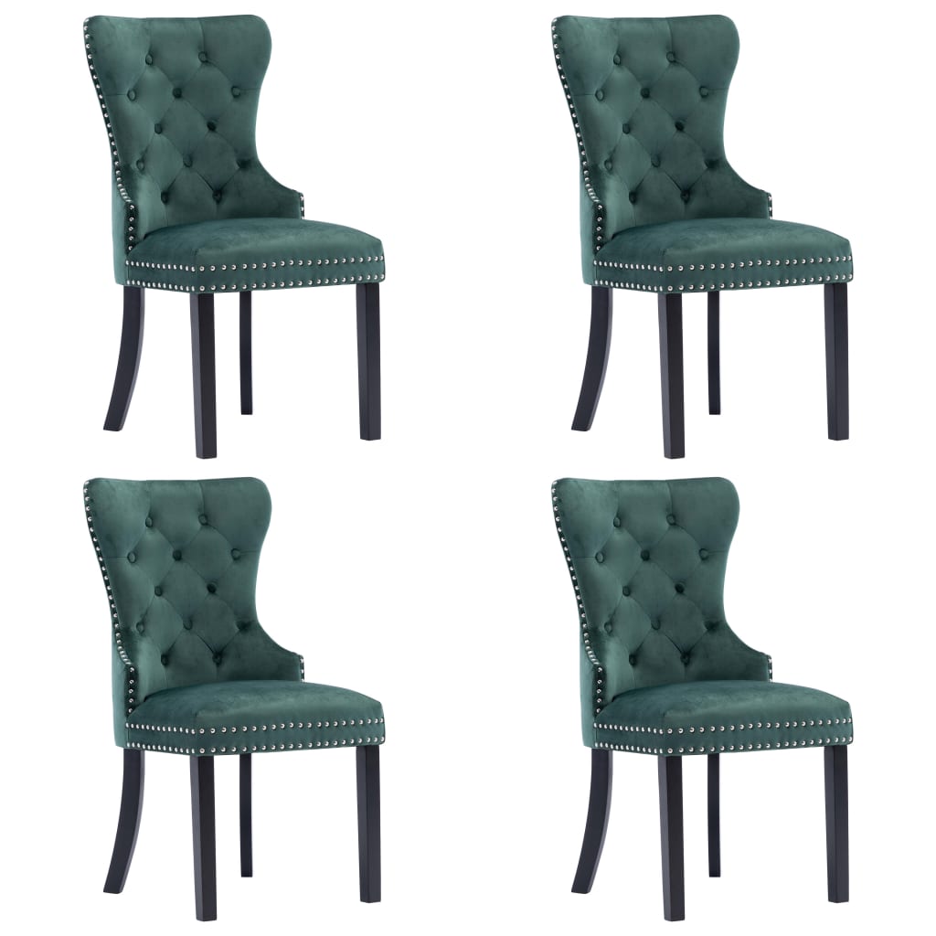 Chaises de salle à manger 6 pcs velours