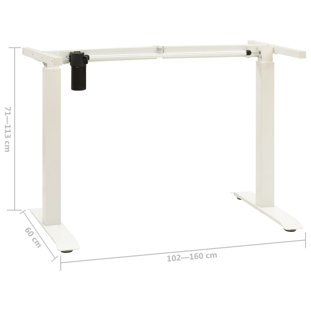 Structure de bureau assis-debout motorisée électriquement