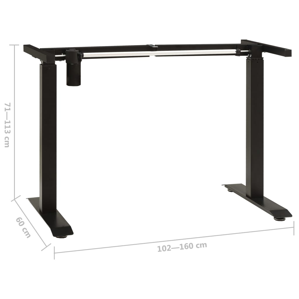 Structure de bureau assis-debout motorisée électriquement